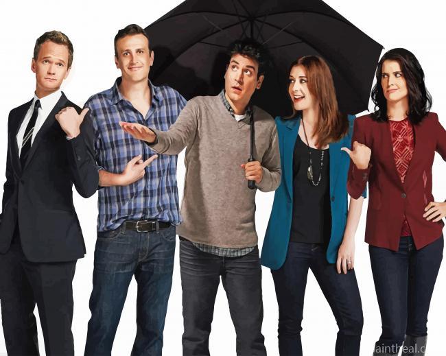 How I Met Your Mother Characters Painting By Numbers Kits