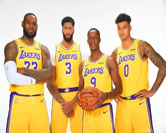 Lakers Team Painting By Numbers Kits
