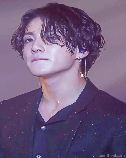The South Korean Singer Jungkook Painting By Numbers Kits