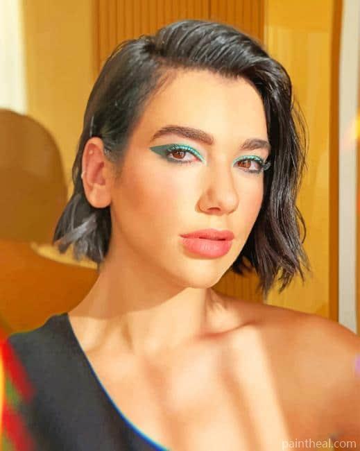 Dua Lipa British Singer Painting By Numbers Kits