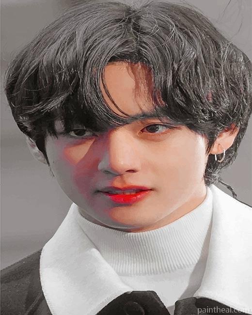 Cute Taeyong BTS Painting By Numbers Kits
