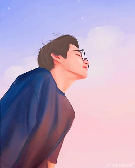 Taehyung Gucci Boy Painting By Numbers Kits