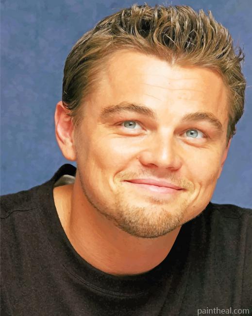 Leonardo DiCaprio Smiling Painting By Numbers Kits