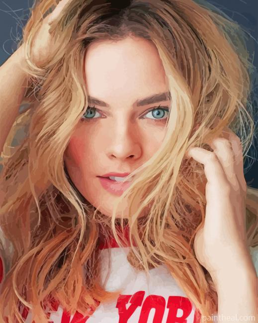 The Beautiful Margot Robbie Painting By Numbers Kits