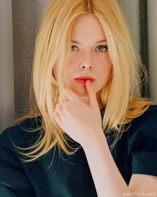 Elle Fanning Painting By Numbers Kits