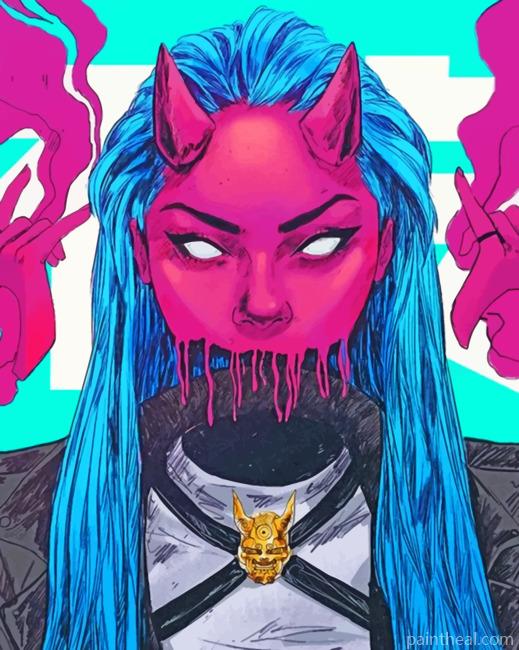 Devil Woman Painting By Numbers Kits