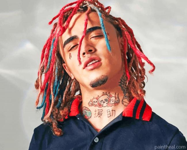 The Famous Singer Lil Pump Painting By Numbers Kits