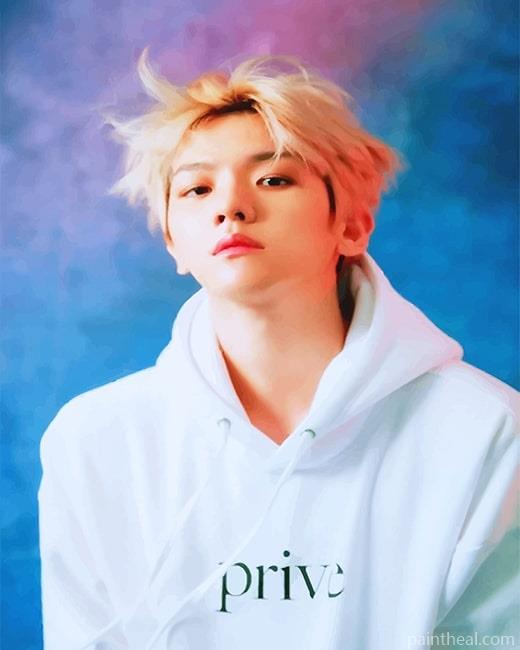 Cute Baekhyun Exo Painting By Numbers Kits