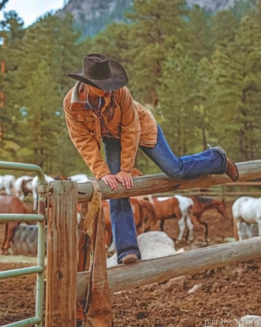 Western Cowgirl Painting By Numbers Kits
