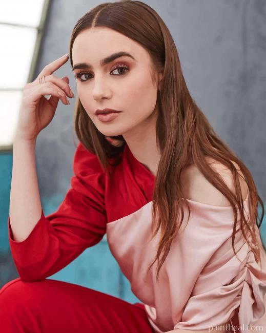 Lily Collins Photoshoot Painting By Numbers Kits
