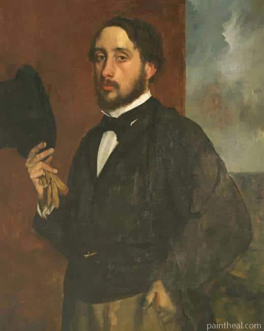 Self Portrait of Edgar Degas Painting By Numbers Kits