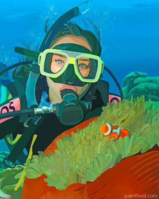 Female Submarine Painting By Numbers Kits