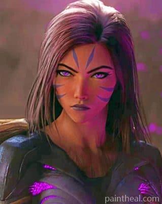 Kai Sa League Of Legends – 5D Diamond Painting Painting By Numbers Kits