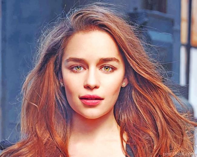 English Actress Emilia Clarke Painting By Numbers Kits