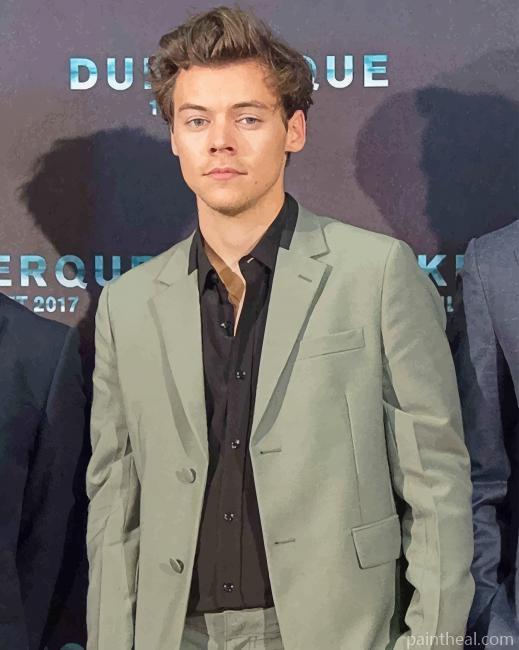 Harry Edward Styles Wearing Suit Painting By Numbers Kits