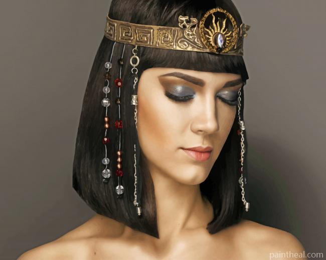 Egyptian Queen Cleopatra Painting By Numbers Kits