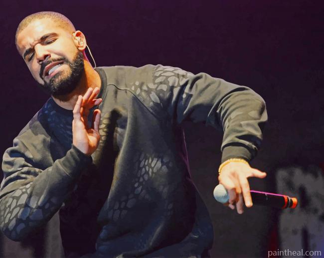 The Canadian Rapper Drake Painting By Numbers Kits