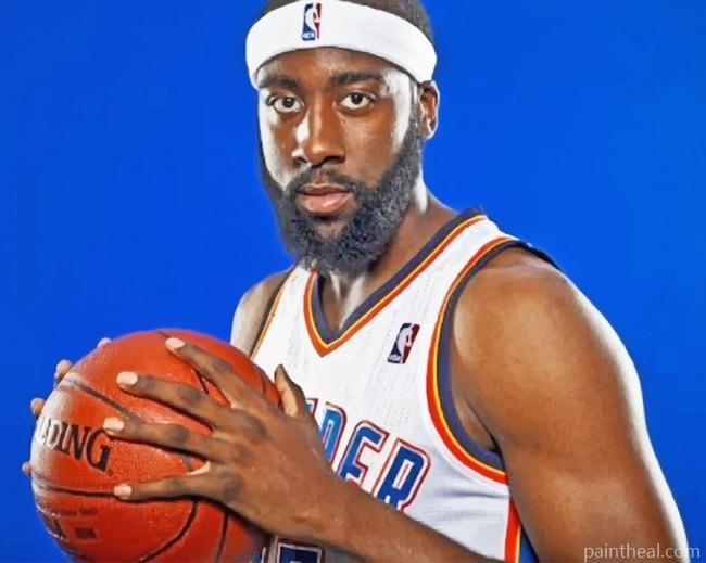 Basketball Player James Harden Painting By Numbers Kits