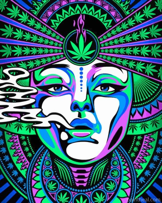Trippy Woman Painting By Numbers Kits