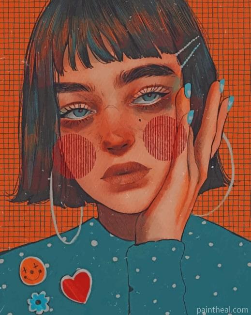 Girl Art Painting By Numbers Kits