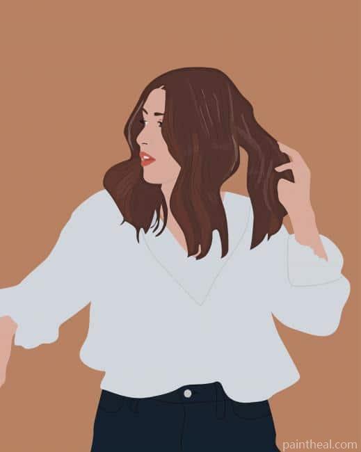 Fashion Girl Illustration Painting By Numbers Kits
