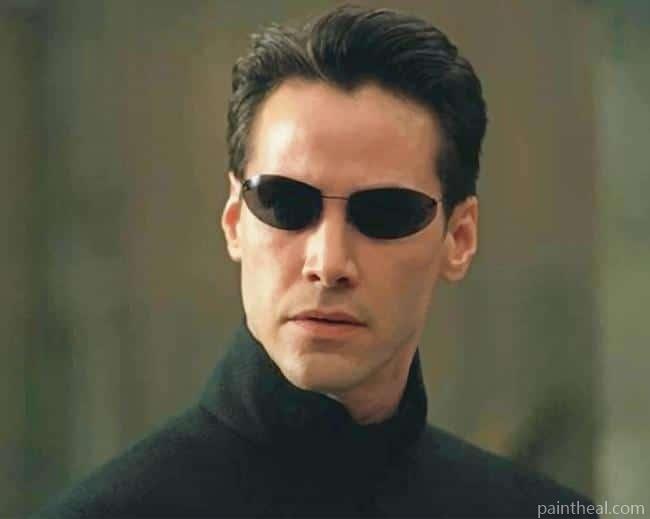Matrix Keanu Reeves Painting By Numbers Kits
