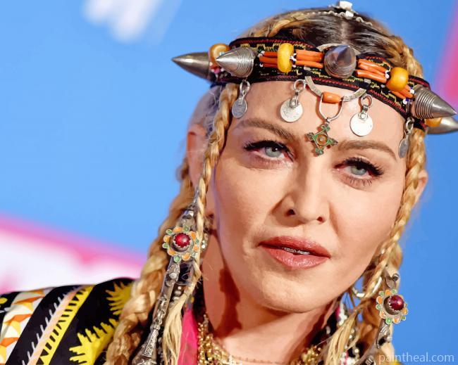 Madonna With Moroccan Accessories Painting By Numbers Kits