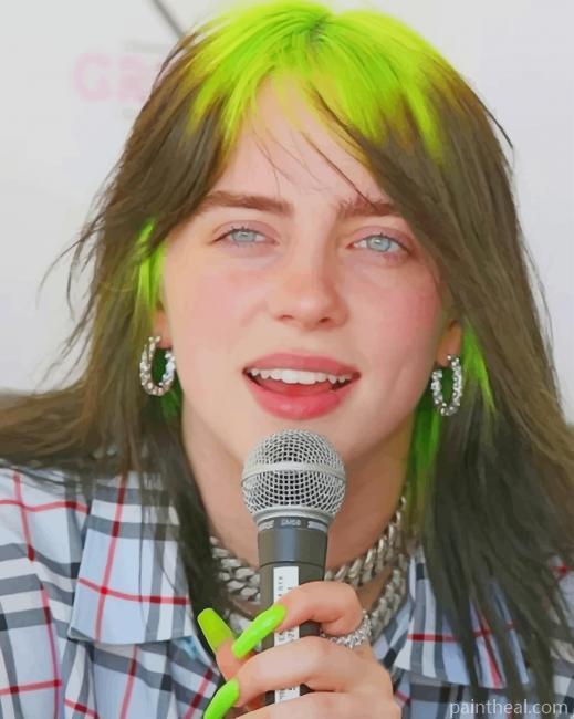 The Singer Billie Eilish Painting By Numbers Kits