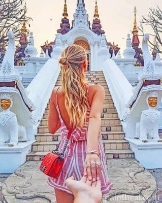 Follow Me Wherever I Go Blonde – 5D Diamond Painting Painting By Numbers Kits