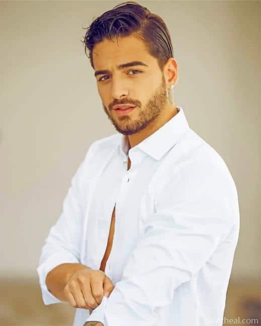 Handsome Colombian Singer Maluma Painting By Numbers Kits