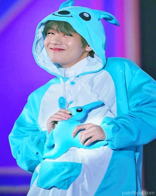 Cute Taeyong Onesie Painting By Numbers Kits
