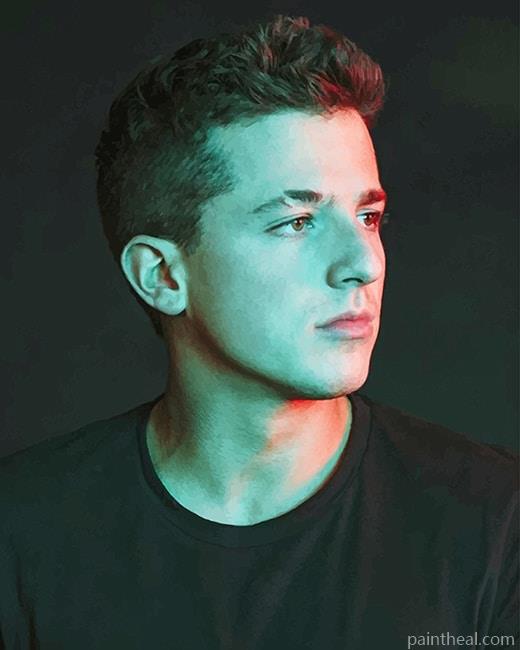 Charlie Puth Wearing Black Painting By Numbers Kits