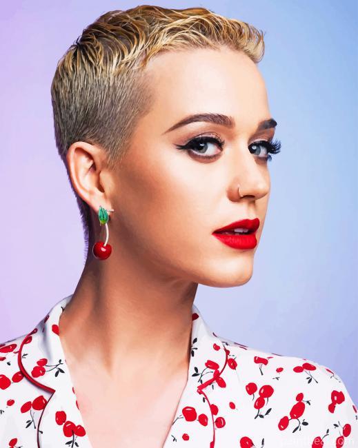 Katy Perry Short Hair Painting By Numbers Kits