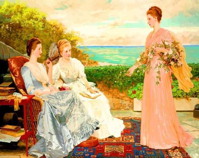 Classic Vintage Ladies Painting By Numbers Kits