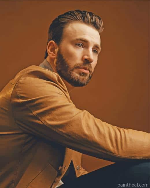 Handsome Chris Evans Painting By Numbers Kits