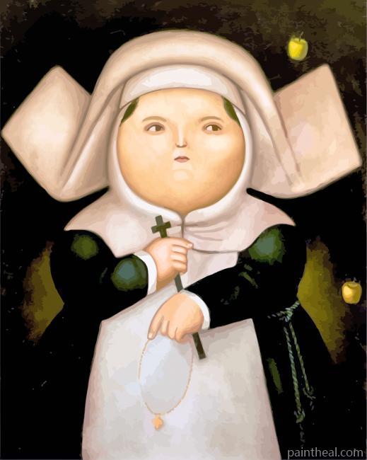 Religious Fat Woman Painting By Numbers Kits