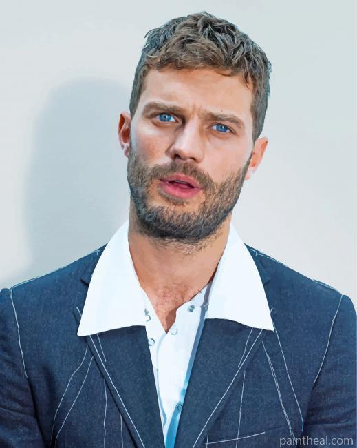 Classy Suit Jamie Dornan Painting By Numbers Kits