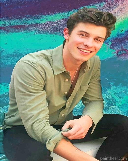 Shawn Mendes Smiling Painting By Numbers Kits