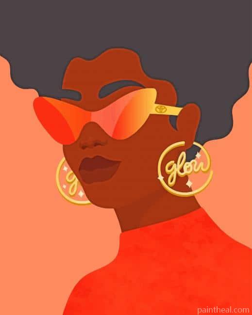 African Woman Style Painting By Numbers Kits