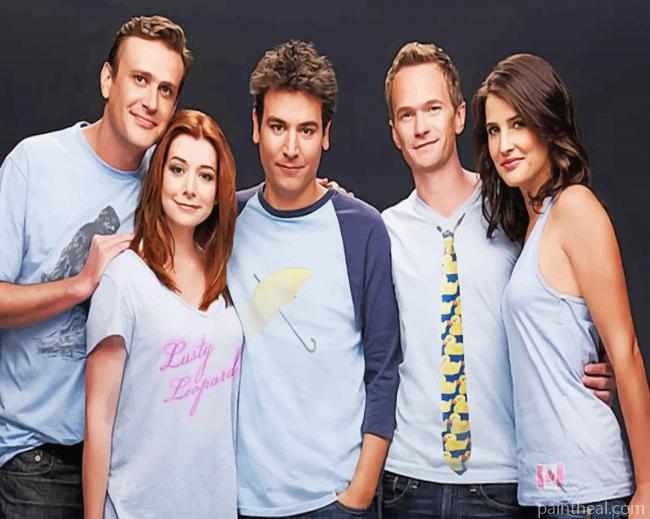 How I Met Your Mother Met Mother Characters Painting By Numbers Kits
