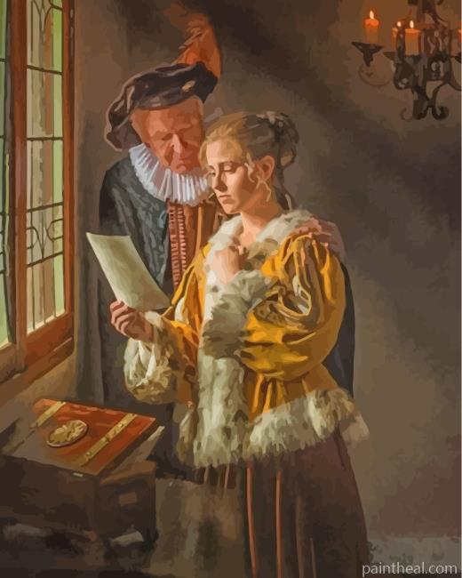 Father And Daughter Painting By Numbers Kits