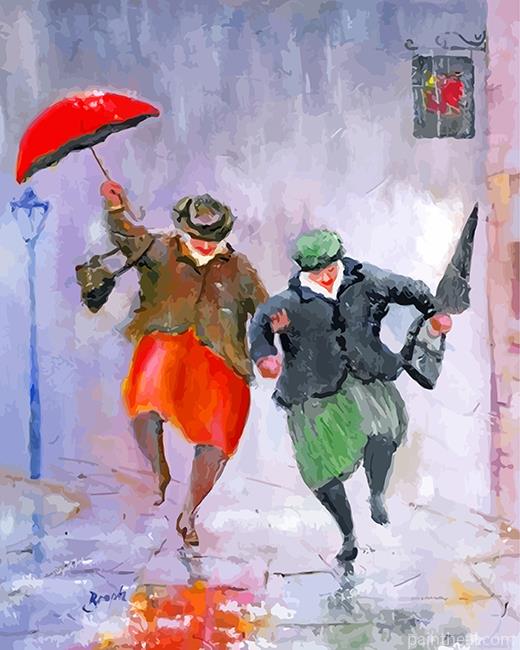Happy Old Ladies Bestfriends Painting By Numbers Kits