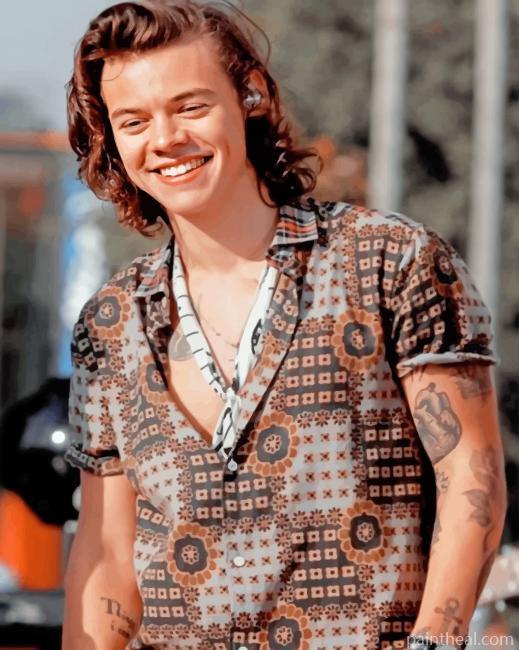 Cute Harry Smiling Painting By Numbers Kits