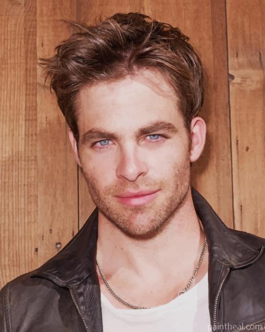 Chris Pine Painting By Numbers Kits