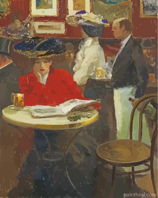 Abstract Lonely Woman Louis Abel Truchet Painting By Numbers Kits
