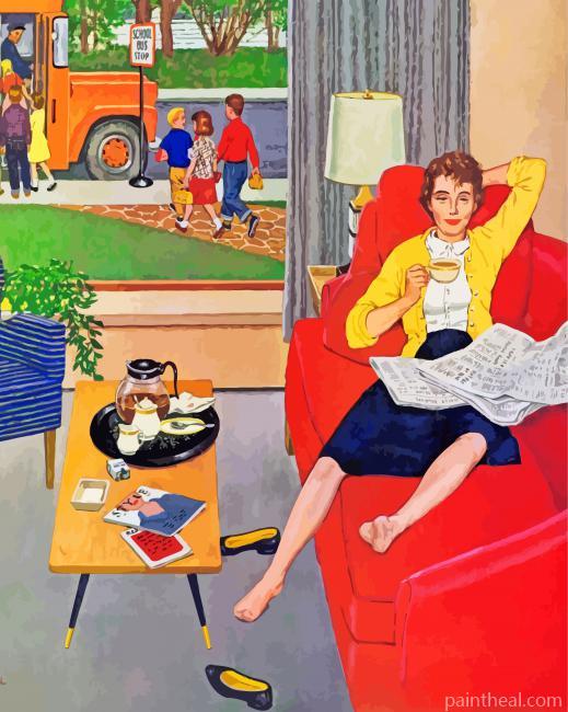 Morning Coffee Break Painting By Numbers Kits
