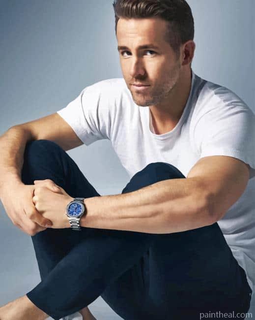 Handsome Ryan Reynolds Painting By Numbers Kits