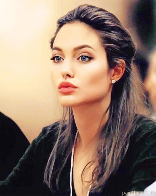 Gorgeous Angelina Jolie Painting By Numbers Kits