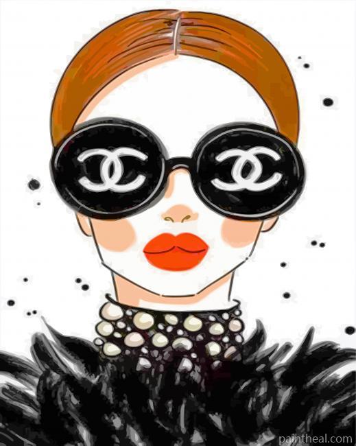 Chanel Girl Painting By Numbers Kits