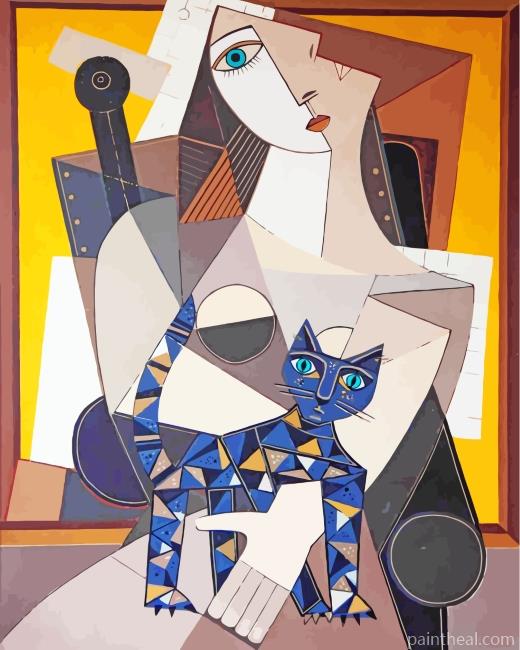 Aesthetic Geometric Human Painting By Numbers Kits